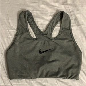 Gray Nike Sports Bra